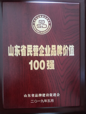 山东省民营企业品牌价值100强